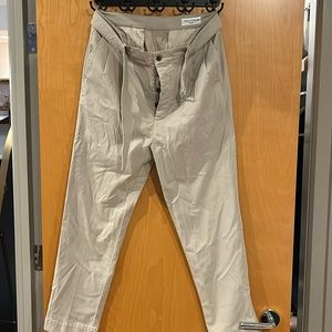 Officine Generale Pleated straight leg trousers